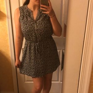 Floral Pin-tuck Shirt Dress (Modest)